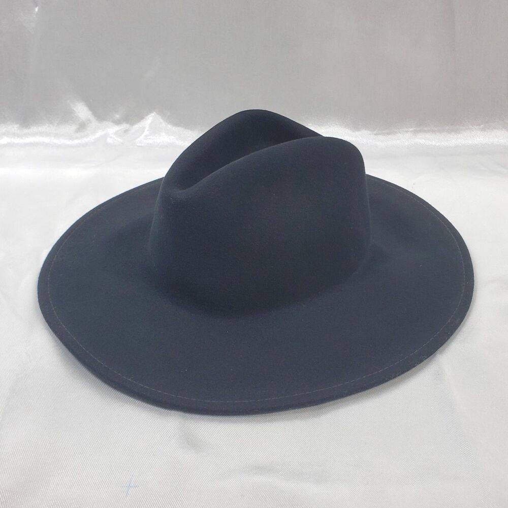 Vanner The Shire Black Beauty Wool Wide Brim Fedora Hat Large USA Made - Picture 2 of 6